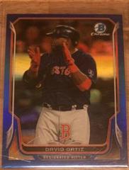 David Ortiz [Blue Refractor] #140 Baseball Cards 2014 Bowman Chrome Prices