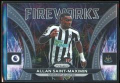 Allan Saint Maximin Soccer Cards 2022 Panini Prizm Premier League Fireworks Prices