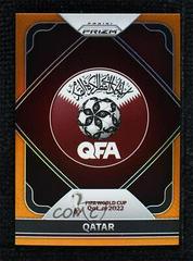 Qatar [Orange] Soccer Cards 2022 Panini Prizm World Cup Team Badges Prices