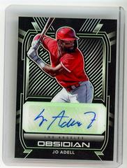 Jo Adell [Green] #O-JA Baseball Cards 2021 Panini Chronicles Obsidian Autographs Prices