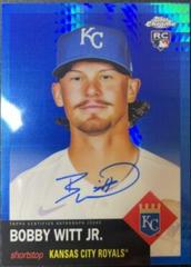 Bobby Witt Jr. [Blue Prism] #CPA-BWJ Baseball Cards 2022 Topps Chrome Platinum Anniversary Autographs Prices