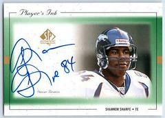 Shannon Sharpe [Green] #SS-A Football Cards 1999 SP Authentic Player's Ink Prices