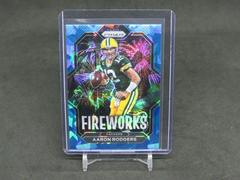 Aaron Rodgers [Blue Ice] #F-1 Football Cards 2022 Panini Prizm Fireworks Prices