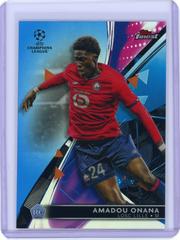 Amadou Onana [Refractor] Soccer Cards 2021 Topps Finest UEFA Champions League Prices