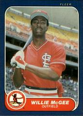 Willie McGee #42 Baseball Cards 1986 Fleer Prices
