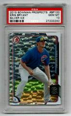 Kris Bryant [Silver Ice] Baseball Cards 2015 Bowman Prospects Prices