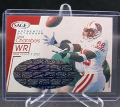 Chris Chambers [Red] #A11 Football Cards 2001 Sage Autographs Prices