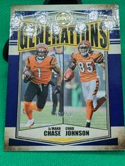 Chad Johnson, Ja'Marr Chase [Blue] Football Cards 2022 Panini Legacy Generations Prices