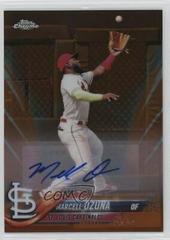 Marcell Ozuna [Orange Refractor] #MO Baseball Cards 2018 Topps Chrome Update Autographs Prices