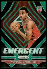 Wendell Carter Jr. [Green Prizm] #7 Basketball Cards 2018 Panini Prizm Emergent Prices