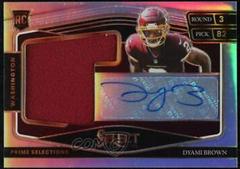 Dyami Brown #PS-DBR Football Cards 2021 Panini Select Prime Selections Signatures Prices