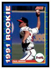 Paul Marak Baseball Cards 1991 Score Rookies Prices