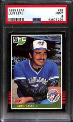 Luis Leal Baseball Cards 1985 Leaf Prices