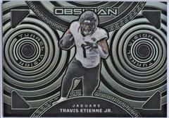 Travis Etienne Jr. #17 Football Cards 2023 Panini Obsidian Tunnel Vision Prices