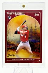 Spencer Steer [Alizarin Crimson] #3 Baseball Cards 2023 Topps X Bob Ross The Joy Of Prices