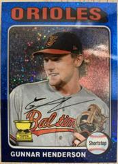 Gunnar Henderson [Blue Sparkle Refractor] #24 Baseball Cards 2024 Topps Heritage Chrome Prices