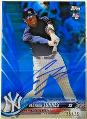 Gleyber Torres [Autograph Blue] #GT Baseball Cards 2018 Topps Clearly Authentic Prices