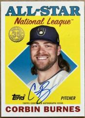 Corbin Burnes Baseball Cards 2023 Topps 1988 All Star Autographs Prices