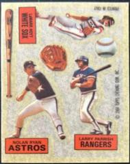 L. Hoyt, L. Parrish, N. Ryan Baseball Cards 1984 Topps Rub Downs Prices