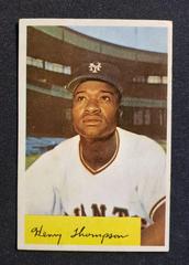 Henry Thompson [.956/ .951 Field Avg.] #217 Baseball Cards 1954 Bowman Prices