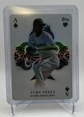 Eury Perez [Gold] #AA-73 Baseball Cards 2023 Topps Update All Aces Prices