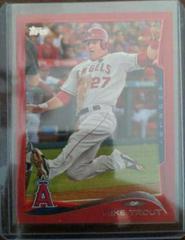 Mike Trout [Red Target Border] Baseball Cards 2014 Topps Prices