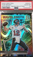 Tom Brady [Neon Splatter] #WVE-7 Football Cards 2022 Panini Spectra Wavelength Prices
