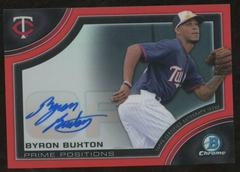 Byron Buxton [Red Refractor] Baseball Cards 2015 Bowman Chrome Autograph Rookies Prices