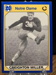 Creighton Miller #118 Football Cards 1990 Notre Dame Collegiate Collection Prices