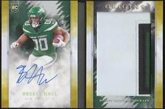 Breece Hall [Gold] #BPA-BHA Football Cards 2022 Panini Origins Rookie Booklet Patch Auto Prices