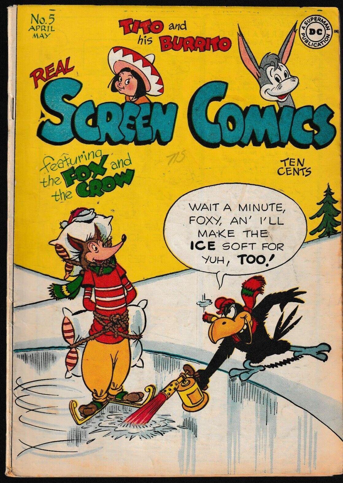 Real Screen Comics #5 (1946) Comic Books Real Screen Comics