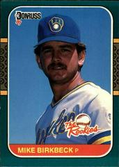 Mike Birkbeck #19 Baseball Cards 1987 Donruss Rookies Prices