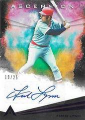 Fred Lynn [Purple] Baseball Cards 2021 Panini Chronicles Ascension Autographs Prices