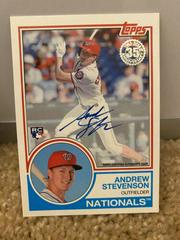 Andrew Stevenson #AST Baseball Cards 2018 Topps 1983 Baseball Autographs Prices