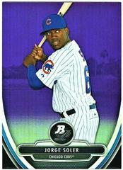 Jorge Soler [Purple Refractor] #28 Baseball Cards 2013 Bowman Platinum Chrome Prospects Prices