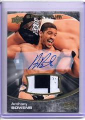 Anthony Bowens [Autograph Memorabilia Dark] #8 Wrestling Cards 2021 Upper Deck AEW Spectrum Prices