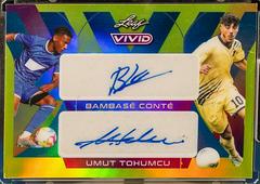 Bambase Conte , Umut Tohumcu Soccer Cards 2022 Leaf Vivid Dual Autographs Prices