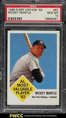 Mickey Mantle #67 Baseball Cards 1998 Fleer Vintage 63 Prices