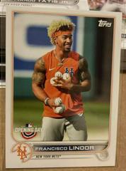 Francisco Lindor [SP Variation] #84 Baseball Cards 2022 Topps Opening Day Prices
