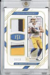 Justin Herbert [Patch Autograph Holo Gold] #158 Football Cards 2020 Panini National Treasures Prices