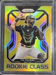 Cal Raleigh [Gold Prizm] Baseball Cards 2022 Panini Prizm Rookie Class Prices