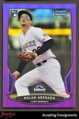 Nolan Arenado [Purple Refractor] #24 Baseball Cards 2013 Bowman Chrome Prices