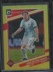 Jens Petter Hauge [Optic Gold] #104 Soccer Cards 2021 Panini Donruss Road to Qatar Prices
