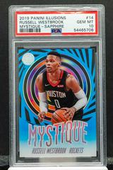 Russell Westbrook [Sapphire] #14 Basketball Cards 2019 Panini Illusions Mystique Prices