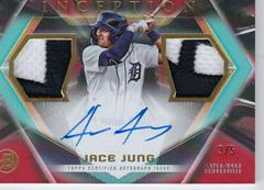 Jace Jung [Red Foil] #IADR-JJ Baseball Cards 2023 Bowman Inception Autograph Dual Relic Prices