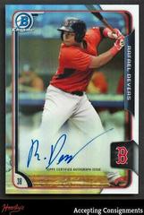 Rafael Devers [Refractor] Baseball Cards 2015 Bowman Chrome Autograph Prospect Prices