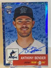 Anthony Bender [Toile Cream Blue] Baseball Cards 2022 Topps Chrome Platinum Anniversary Autographs Prices