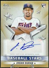 Jhoan Duran [Gold] Baseball Cards 2022 Topps Update Stars Autographs Prices