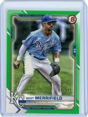 Whit Merrifield [Green] #1 Baseball Cards 2021 Bowman Prices