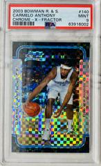 Carmelo Anthony [Chrome X Fractor] #140 Basketball Cards 2003 Bowman Prices